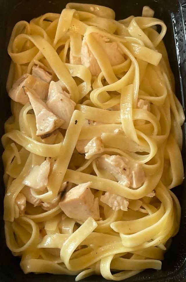 Kids Chicken Alfredo.